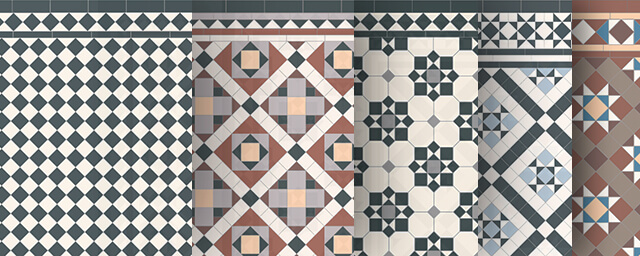 Selection of popular Victorian flooring designs for sale.